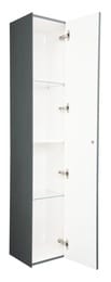 Шкаф-пенал La Fenice TERRA Grigio 30 см (300х305х1600) серый матовый FNC-05-TER-G-30