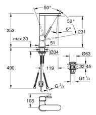  Grohe Plus   ,   ,   23844003