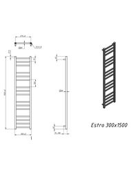 GROTA ESTRO  ""  300x1500 . ., /. . D-1/2"