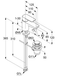 ��������� KLUDI PURE&STYLE ��� ����������� 60, �������������, ������ ������ 403850575