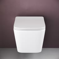 Унитаз подвесной Ceramicanova Metric 510х345х340 безободковый, сиденье микролифт, крепеж CN3007
