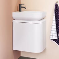 Тумба с раковиной Burgbad B.Me 500х640х340 подвесная, правая, 1 ящ, белый матовый SGUC050RF5981C0037