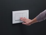 GEBERIT Sigma30 Клавиша смыва, двойной смыв белый/декор глянцевый хром 115.883.KJ.1