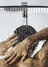 Душевая система Hansgrohe Raindance Select E 360 Showerpipe с термостатом хром/белый 27112400