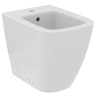 Биде напольное Ideal Standard i life S 355х480х400 пристенное, одно отверстие, перелив,белый T459501