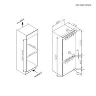 ����������� ������������ Korting KSI 19699 CFNFZ (690�1937�550) ����������., Full NoFrost, Ambilight