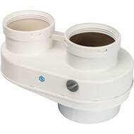 Элемент дымохода D80/80 адаптер STOUT (совместимый  Baxi) PP-Ryton SCA-8080-210002