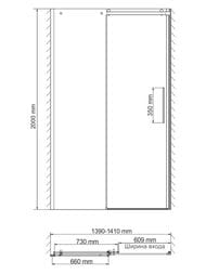 ������� ����� WasserKRAFT Dinkel 58R31 1400�2000 ������ ����������/������� �����������