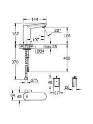 ��������� Grohe EuroSmart Cosmopolitan E 36327001 ��� ����������� �������������, ���������