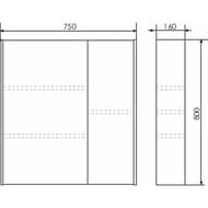 �������-���� COMFORTY ������-75 (750�800�160) ���������, ��� �����  00004137096