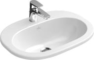 Раковина Villeroy & Boch O.Novo 4161 56 01 (560х405х175) встраиваемая, отвер. под смеситель, перелив