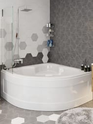 Ванна акриловая VAGNERPLAST CATALINA 146 (1460х1460х450) угловая, белая VPBA146CTL3X-04