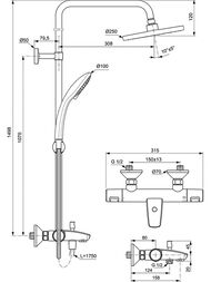 ������� ������� Ideal Standard Ceratherm T25 A7590AA ���������, �������/������ ���, ����
