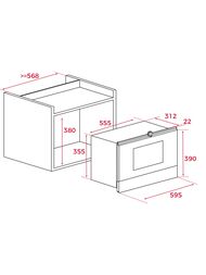 ������������� ���� TEKA Country MWR 22 BI ANTHRACITE-OS (595�390�334) ����., 22 �, ��������/�������