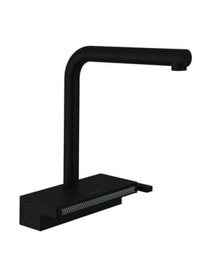 Смеситель Hansgrohe Aquno Select M81 для кухни 250 с вытяжным душем, 2jet sBox, черный мат. 73830670