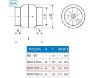 Вентилятор MMOTORS ВОК 120/100 Т (150° С) канальный