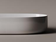 Раковина накладная Ceramicanova Element 675х350х140 овальная, без перелива, цвет: белый CN5022