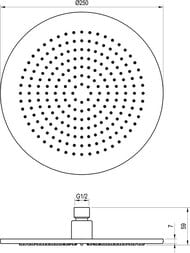 ������� ��� Ravak X07P699 �������, 250 ��, ��� ����������, ������, ������