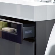 ����� � ��������� Burgbad Yumo 1015�610�470 ���������, LED, 2 �����, ������/����� ��. SFMX102F3194