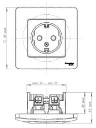 ������� Systeme Electric BLANCA �����.�����. � ������. ��� ������, 16�, 250�, �������� BLNRS001013