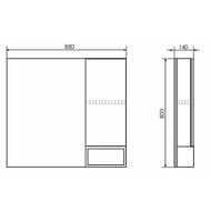 �������-���� COMFORTY �����-90 (880�800�140) ���������, ��� ����� 00004136263