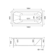   Jacob Delafon Trocadero 18080 ( ),  E6D355RU-00