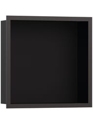 Шкаф-ниша Hansgrohe XtraStoris Individual 56098340 300х300х100 рама шлиф.черн.хром/короб мат.черный — миниатюра 1