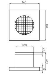 Migliore Ventilatoro     D100 ., 160x160 .,  23000