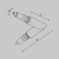 L-�������� ��������� ��� ������� Maytoni Axity (������) CA006EC-B, IP20, ������