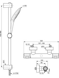    Ideal Standard CERATHERM T100 A7234AA ,  ,  600