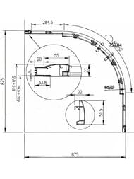   RAVAK XP2CP4-90 (8958951900)  , , +Transparent