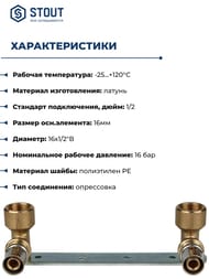 ����������� �� ������ STOUT 1/2"��16 ��� ������������������ ���� ����� SFP-0013-001216