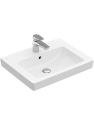 Раковина подвесная Villeroy & Boch Subway 2.0 (550х440) с отверстием, перелив, белый 7113F501 — изображение 2