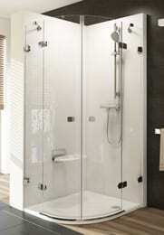 Душевой уголок RAVAK BRILLIANT BSKK4-100 (995х995х1950) распашные двери, стекло, хром+Transparent