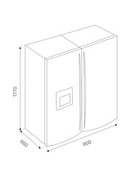 ����������� Kuppersbusch K.8 (900�1770�660) Side-by-Side, NoFrost, ����. ����� FKG 9801.0 E
