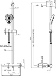 ��������� Bossini Syncronia �� �������, ������ �����, ������� 150�� DZ1001N.030