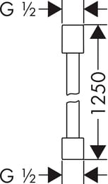 ����� ��� ���� Axor Starck 28282140 1,25 �, � ������������� ��������, ����.������