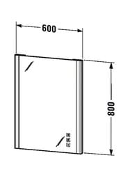������� Duravit XSquare 600x800�33 ���������, ������, ��������, ��������� ������ XS701100000