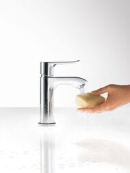 Смеситель Hansgrohe Metris 31088000 для умывальника с фиксированным изливом, донным клапаном, хром — изображение 3