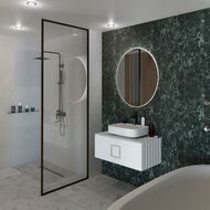 Тумба под раковину La Fenice Cubo Bianco 80 см (776х469х350) белая матовая FNC-01-CUB-B-80