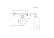 �������� ���������� Maytoni Treo (����) TR023-1-12W3K Unity   3000K  13��, IP20, �����