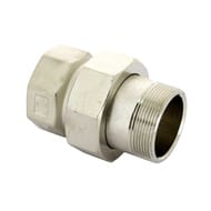 Американка Tiemme 1/2"Вх1/2"Н лат.никелир, 1500073(1555N000404)