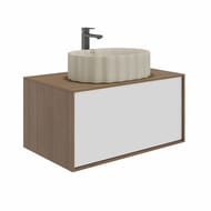 Раковина KERAMA MARAZZI AMAREMARE Artbasin Conchiglia накладная, 500х366х180, песочная матовая CC.wb.50\SAN