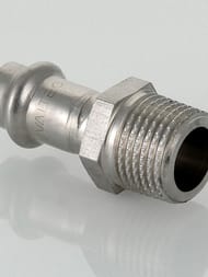 Пресс соединитель VALTEC 18х1/2"Н, нерж. сталь, VTi.901.I.001804