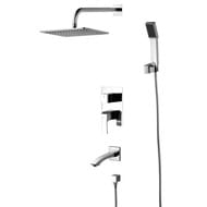 Душевая система Lemark UNIT LM4522C встраиваемая, ванна/душ, верхний/ручной душ, хром