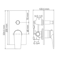 ������� ������� WasserKRAFT A84202 ������������� ���������, �������/������ ���, ��������� �����