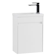 Тумба под раковину BelBagno PIETRA MINI (400х220х550) левая, Bianco Lucido MINI-400-1A-SO-BL-L