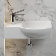 Раковина подвесная Ceramicanova Element 400х220х120 прямоугольная, перелив, белый CN6039R