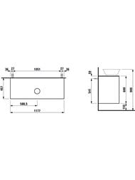 ����� � ��������� Laufen New Classic (1177�457�745) ���������, 2 �����, ����� ��������� 4.0602.2.085.631.1+8.1285.2.000.112.1