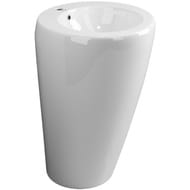 Раковина напольная Ceramicanova 850х550х515 перелив, отверстие под смеситель, цвет: белый CN1807